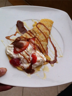 Una foto de Crepas de frutos rojos