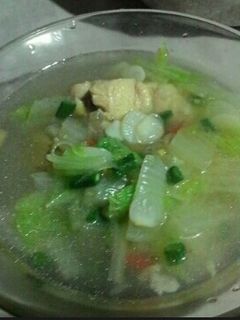 Foto resep Sup Ayam Sawi Putih