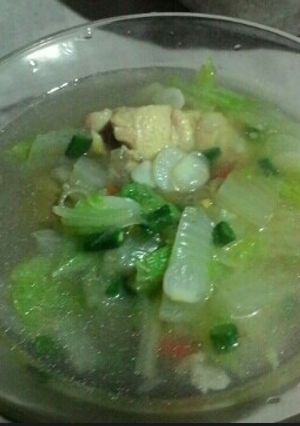 Foto resep Sup Ayam Sawi Putih