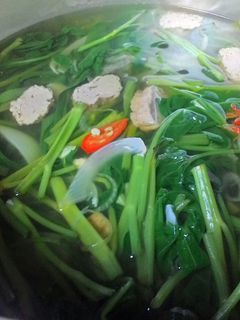Foto resep Kangkung Kuah Bening