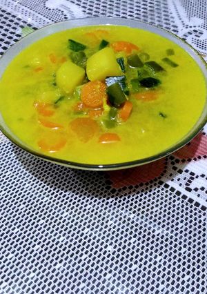 Foto resep Kari sayuran kaldu ceker