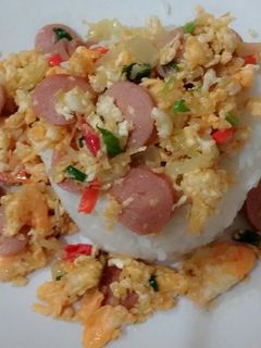 Foto resep Orak Arik Telur Sosis