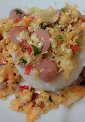 Foto resep Orak Arik Telur Sosis