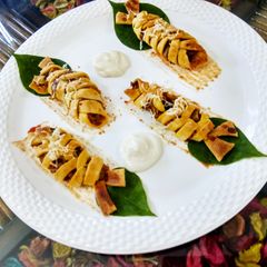 A picture of Mushroom masala snack.
