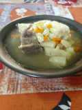 Caldo de Costilla con habas
