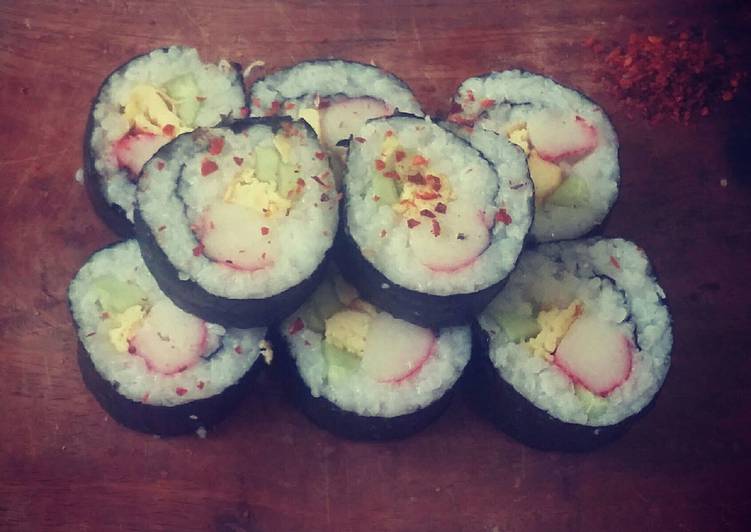 crab stick sushi roll