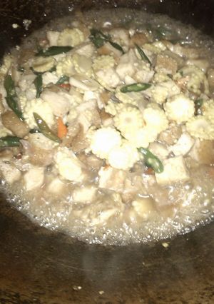 Foto resep Tumis jagung muda dan tahu bakso tuna