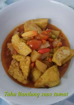 Foto resep 12#Tahu Bandung Saos Tomat