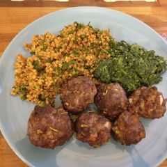 SW Moroccan Meatballs & Couscous A picture of SW Moroccan Meatballs & Couscous.