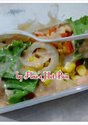 Foto resep Salad with Thousand Island Dressing