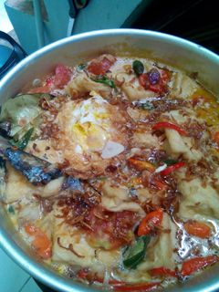 Foto resep Pindang salem telorceplok tahu kuah santan pedas