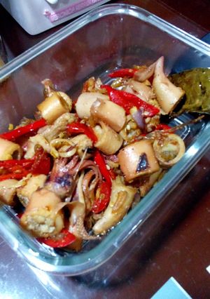 Foto resep Tumis cumi asin pedasss