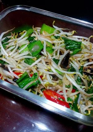 Foto resep Tumis pakcoy jamur tauge renyah