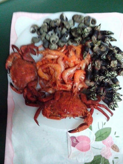 Una foto de Mariscada de marisco cocido