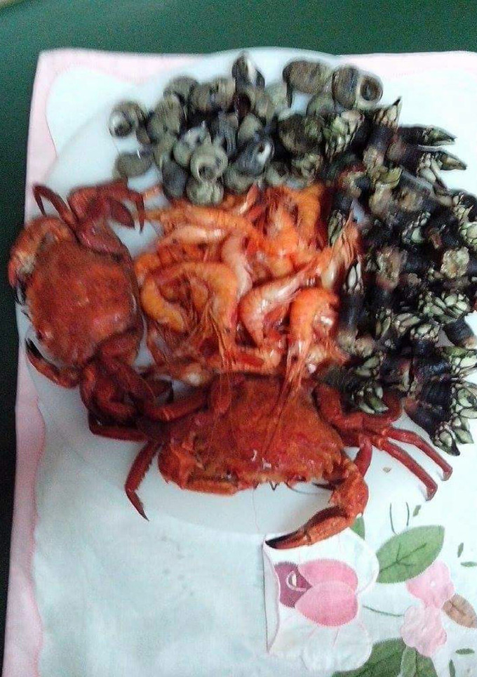 Una foto de Mariscada de marisco cocido
