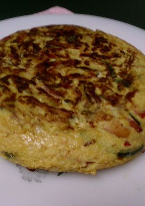 Una foto de Tortilla de verduras