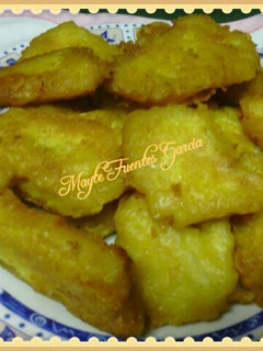 Una foto de Bacalao con gabardina