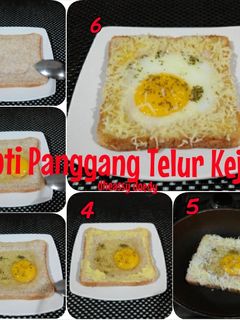 Foto resep Roti Panggang Telur Keju