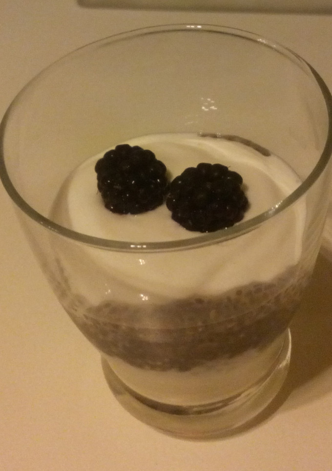Una foto de Semillas de chia y yogurt griego