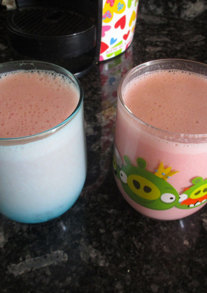 Una foto de Batido de fresas