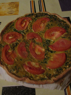 Una foto de Quiche de espinacas