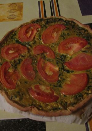 Una foto de Quiche de espinacas