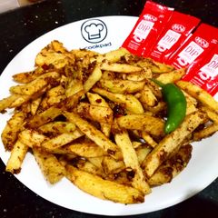 Masala French fries A picture of Masala French fries.
