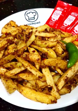 A picture of Masala French fries.
