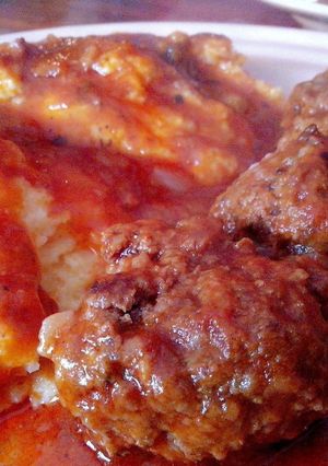 Una foto de Albóndigas con salsa