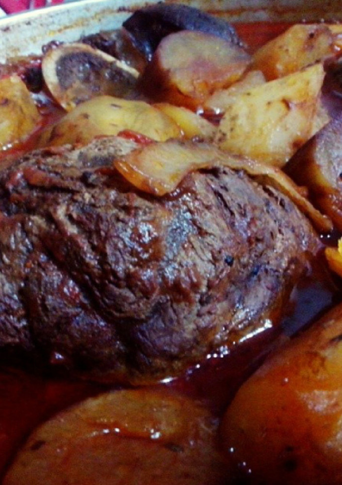 Una foto de Garrones de osobuco al horno