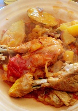 Una foto de Pollo a la cacerola