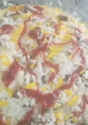 عکسی از دستور پیتزا مرغ و قارچ