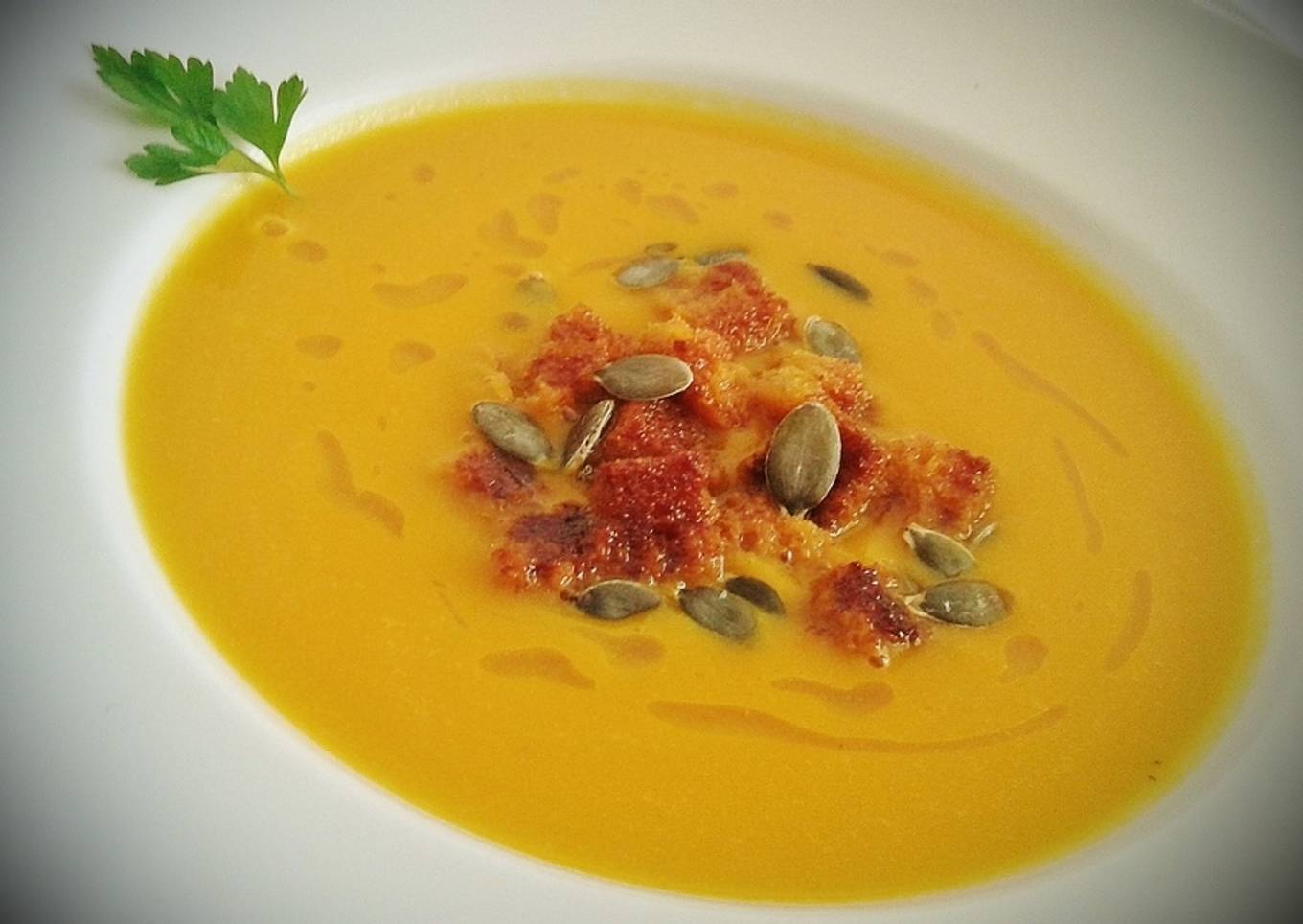 Crema de calabaza y zanahoria