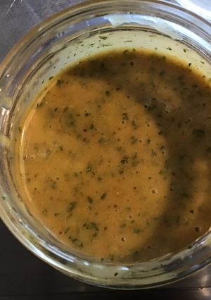 Une photo de Sauce salade aux figues et truffes