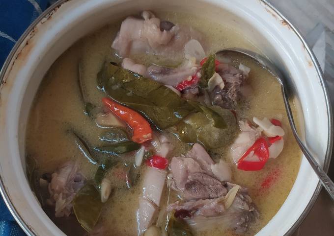 Garang asem ayam tanpa daun