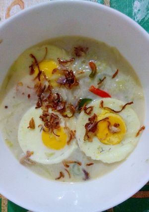 Foto resep Telor Mata Sapi Kuah Santan