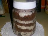 Oreo cheese cake in jar
