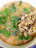Cháo nấm, tempeh