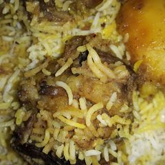 A picture of Mutton pullav.