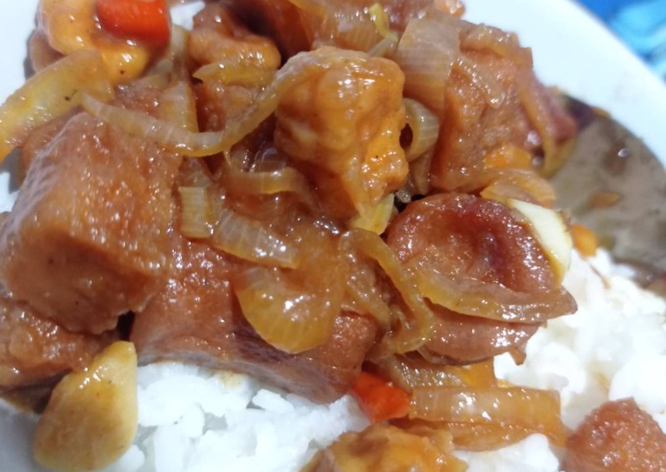Tahu sosis goreng mentega