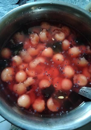 Foto resep Es Melon Jelly Cocopandan