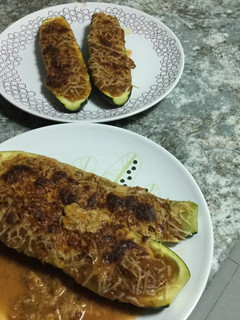 Una foto de Calabacines rellenos