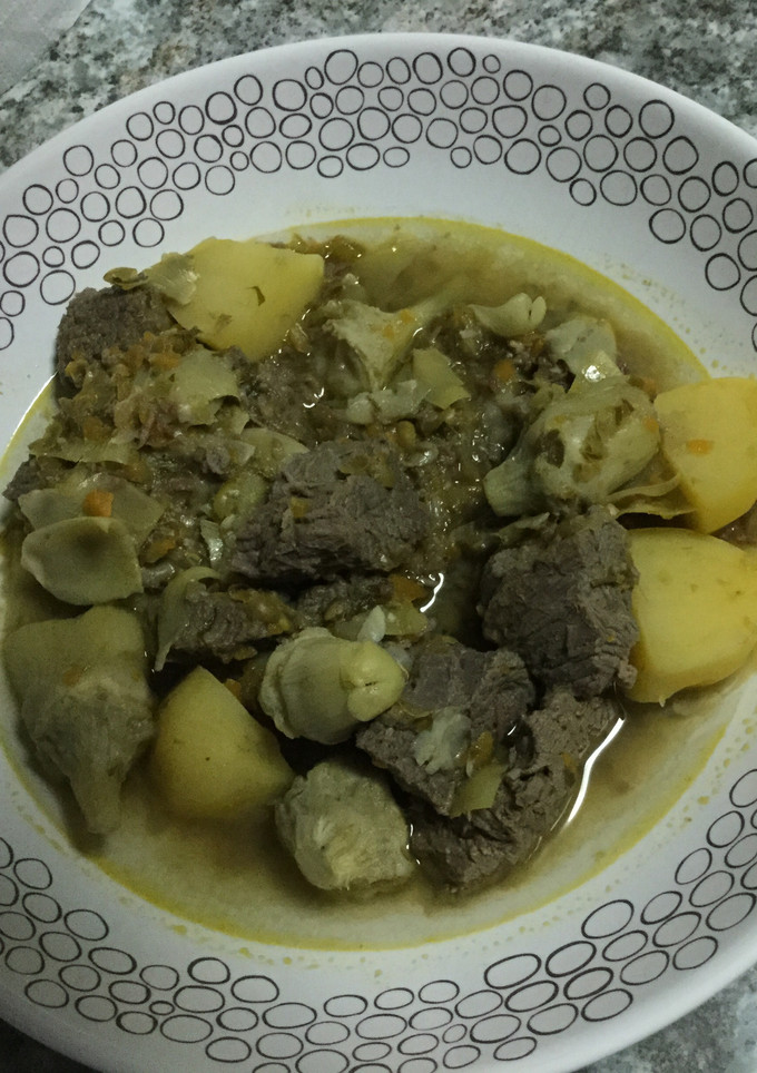 Una foto de Carne guisada a la jardinera