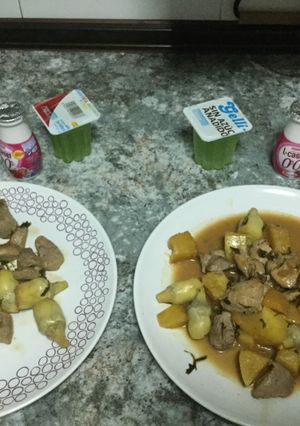 Una foto de Pollo a la piña en salsa de soja