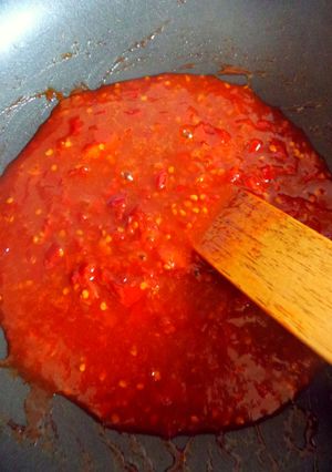Foto resep sambal Merah merona
