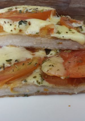 Una foto de Matambre de cerdo a la pizza