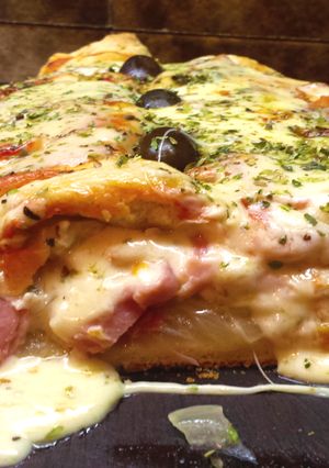 Una foto de Calzone napolitano a la pizza receta fácil