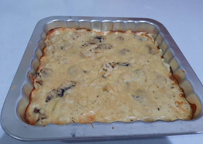 Quiche jamur dan ayam