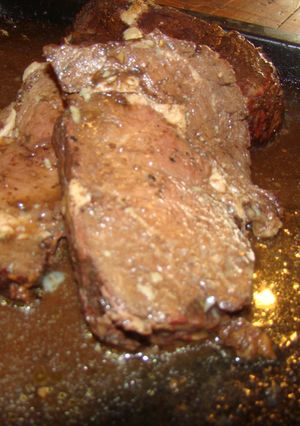 Una foto de Ojo de bife ahumado al horno