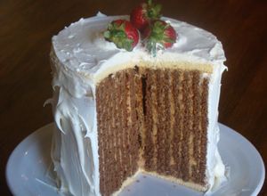 Una foto de Torta Rayada